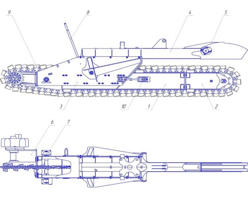 Траншеекопатель АМКОДОР XT15CD1