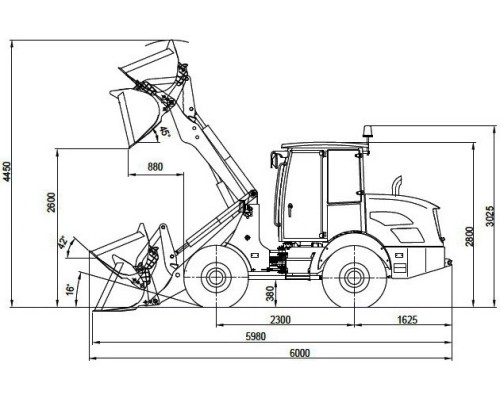 Универсальный погрузчик АМКОДОР 320