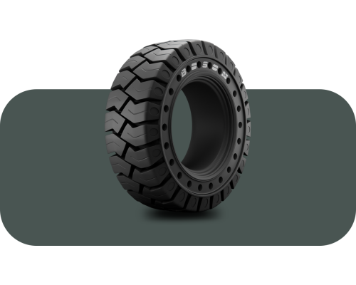 16X6-8 BOSON Premium 24H w/aperture SOLID (QH) с буртом — цельнолитая шина для вилочного погрузчика